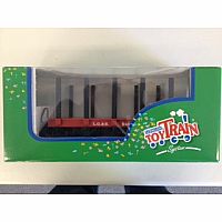 Lehmann Toy Train Red Field Stake Bed Wagon - G Scale