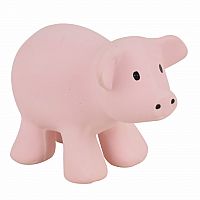 Tikiri Natural Rubber Rattle - Pig 