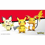 Pokemon Mega Construx - Build & Show Pikachu Evolution Trio