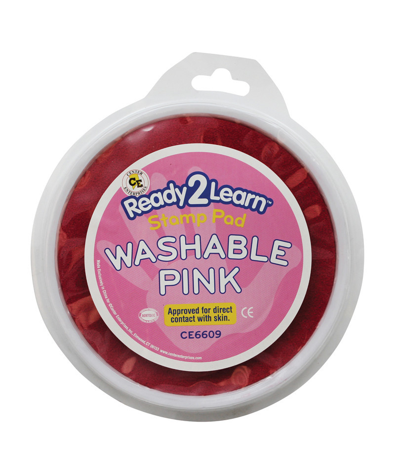Jumbo Circular Washable Ink Pad Pink Toy Sense