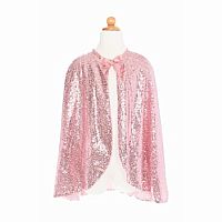 Precious pink Sequins Cape - Size 5-6 