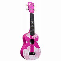 Amahi Penguin Ukulele - Pink Flower