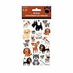 Playful Puppies Stickers - 4 Sheets