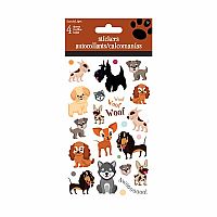 Playful Puppies Stickers - 4 Sheets 