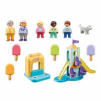 PLAYMOBIL 1.2.3 : Adventure Tower with Ice Cream Booth
