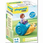 Playmobil 1.2.3. :  Rocking Snail with Rattle Feature
