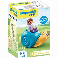 Playmobil 1.2.3. :  Rocking Snail with Rattle Feature