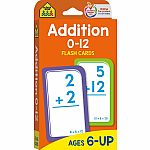 Addition 0-12 Flash Cards