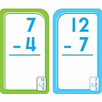 Subtraction 0-12 Flash Cards