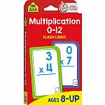 Multiplication 0-12 Flash Cards