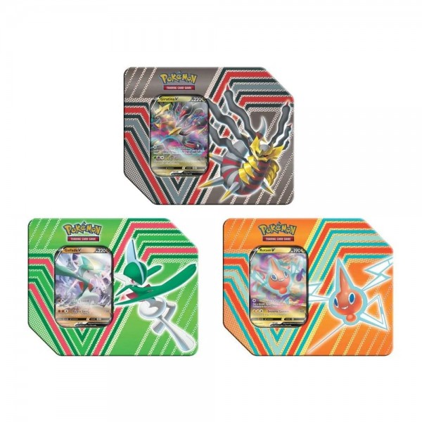 Fall 2022 Tins Feature Giratina, Rotom, and Gallade V