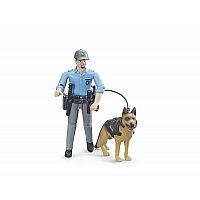 Bworld Police Officer with Dog. 