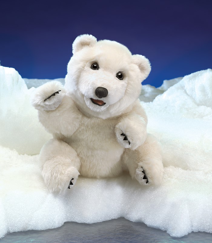 Sitting Polar Bear Puppet Toy Sense Sitting Polar Bear Puppet Toy Sense