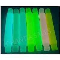Large Glow in the Dark Popper Tubes - 6 Pack