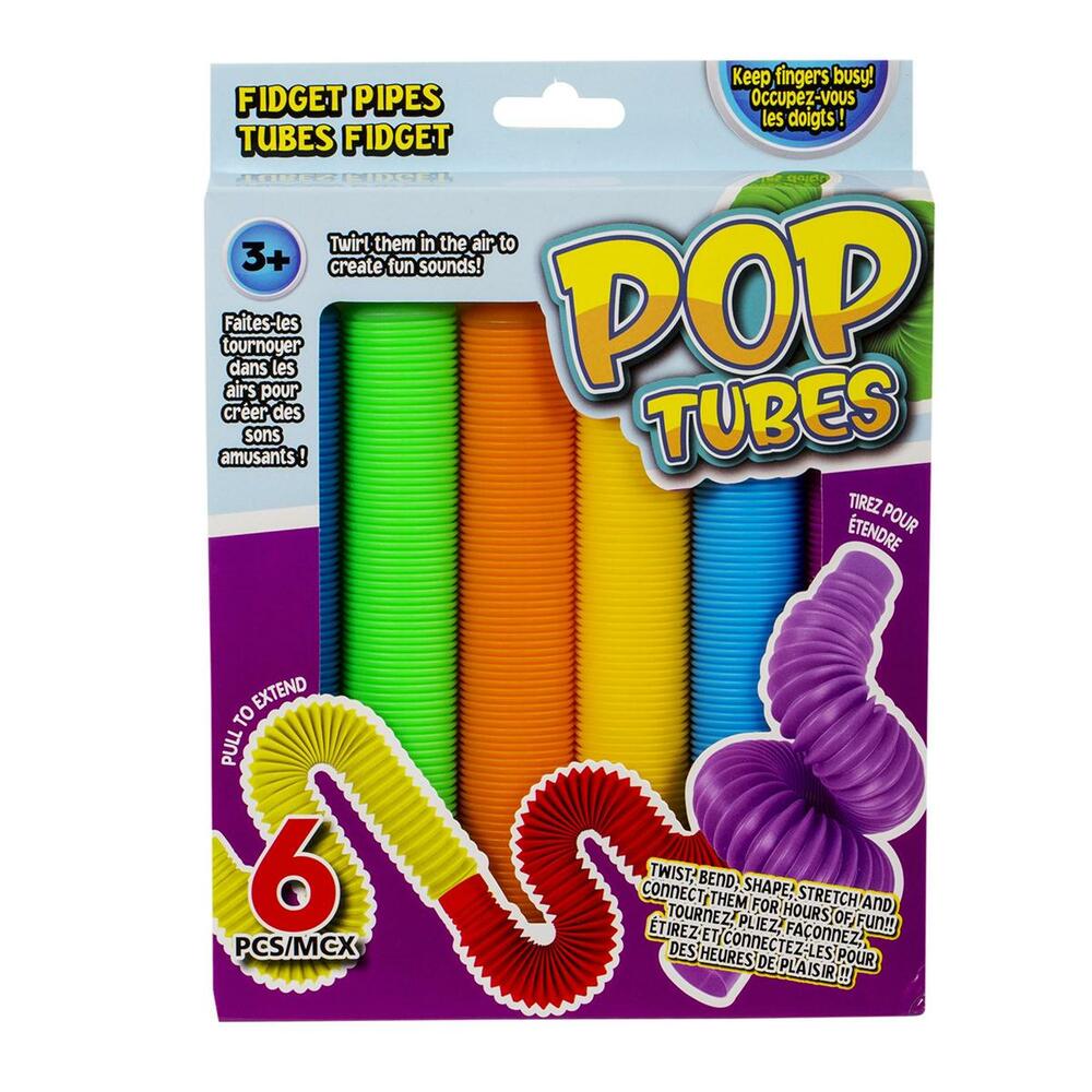 Pop Tubes 6 Pack Toy Sense