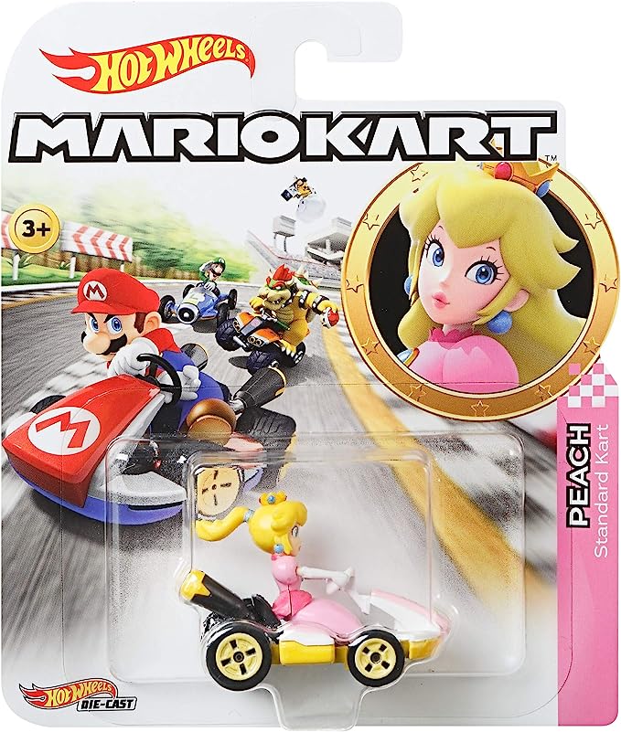 Hot Wheels Mario Kart Princess Peach Standard Kart - Toy Sense