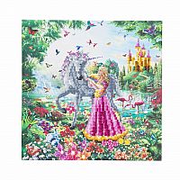 Crystal Art Medium Framed Kit - The Princess & The Unicorn