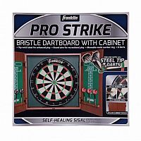 Pro Strike Bristle Dartboard with Cabinet
