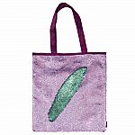 Style.Lab Magic Sequin Tote Bag - Purple Holo and Seafoam 