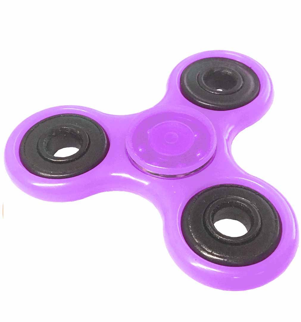 Violet Bangers Spinner Glow in the Dark Silicone Tri-Main Spinner ABS Roulement Jouet