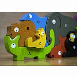 Animal Parade A-Z Wood Puzzle & Playset 