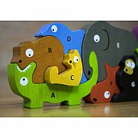 Animal Parade A-Z Wood Puzzle & Playset 