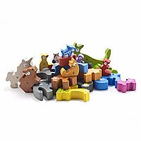 Animal Parade A-Z Wood Puzzle & Playset 
