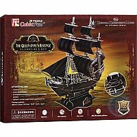 3D Cubic Fun Puzzle - Queen Anne's Revenge 155 Pieces