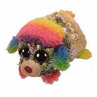 Rainbow - Sequin Poodle Teeny Ty - Retired.
