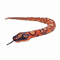 Snake-Printed Rainbow Boa, 54 inch