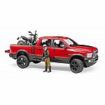 RAM 2500 Power Wagon Including Ducati Desert Sled and Rider.
