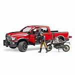 RAM 2500 Power Wagon Including Ducati Desert Sled and Rider.