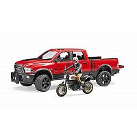 RAM 2500 Power Wagon Including Ducati Desert Sled and Rider.