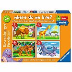 My First Puzzle - Where do We Live? - Ravensburger