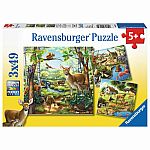 Forest / Zoo / Domestic Animals Set of 3 - Ravensburger 