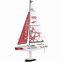 Voyager 400 RC Sailboat - Red  