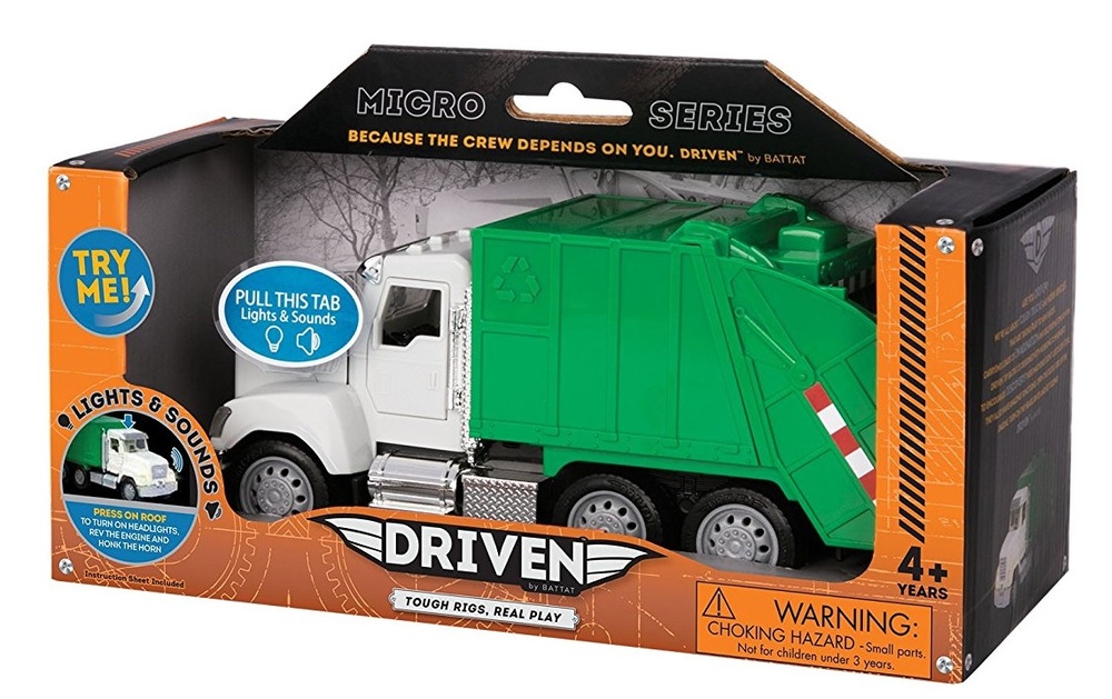 driven by battat recycling truck