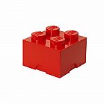 Lego Storage Brick - 4 Knobs Red
