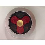 Red Metal Tri-Logo Fidget Spinner