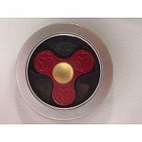 Red Metal Tri-Logo Fidget Spinner
