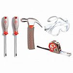 5 Piece Tool Set - Real Tools for Kids