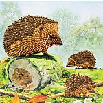 Crystal Art Card Kit - Happy Hedgehogs