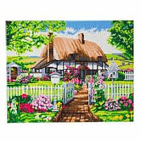 Crystal Art Large Framed Kit - Rose Cottage.