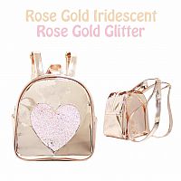 Heart Backpack - Rose Gold .