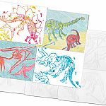 Dinosaur Rubbing Plates