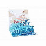 Sailor Cat Birthday Pop-Up Card 