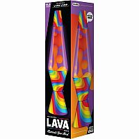 14.5 Inch Wavy Rainbow Lava Lamp 