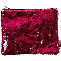 Style.Lab Magic Sequin Pouch - Pink and Silver 