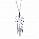 September Lapis Lazuli Birthstone Dreamcatcher Pendant