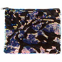 Scattered Magic Sequin & Velvet Zip Pouch